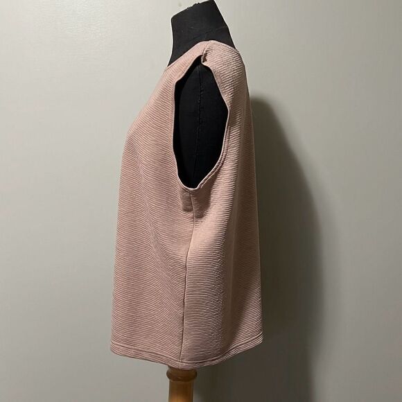 Bea Basics Women's Cream Knit Ribbed Tank Top & Cardigan Set Size XL - Picture 8 of 12